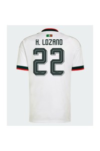 Meksiko Hirving Lozano #22 Jalkapallovaatteet Vieraspaita MM-kisat 2026 Lyhythihainen